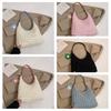Underarm Bag Light Weight Tote Bag Plaid Fold Cloud Bag Pleated Bubble Shoulder Bag  Office Worker