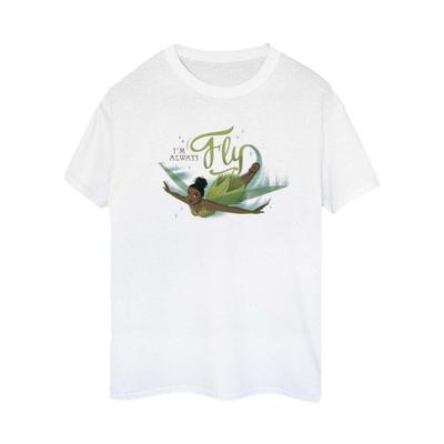 Peter Pan And Wendy Womens/Ladies IÂ´m Always Flying Tinkerbell Cotton Boyfriend T-Shirt