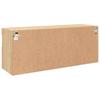 TV Wall Cabinet with LED Lights Sonoma Oak 100 x 30 x 40 cm