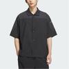 Adidas City Escape Lightweight Comfortable Loose Fit Polo Shirt Men Shirts Black JZ8404
