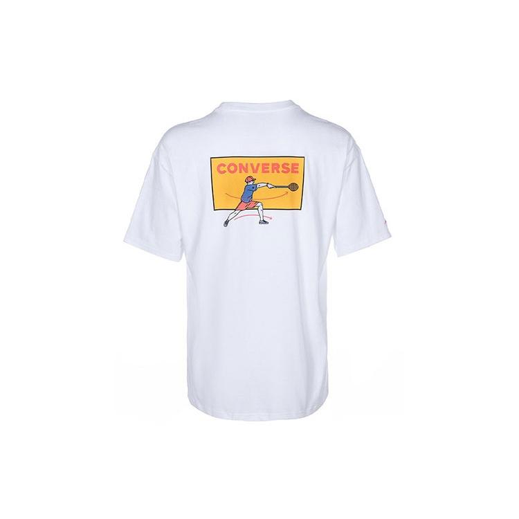 Converse Jack Purcell Graphic T-Shirt Asia Sizing White Men s 10022782-A01 L