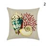 Decoration Waist Throw Conch Cotton Linen Pillow Case Cushion