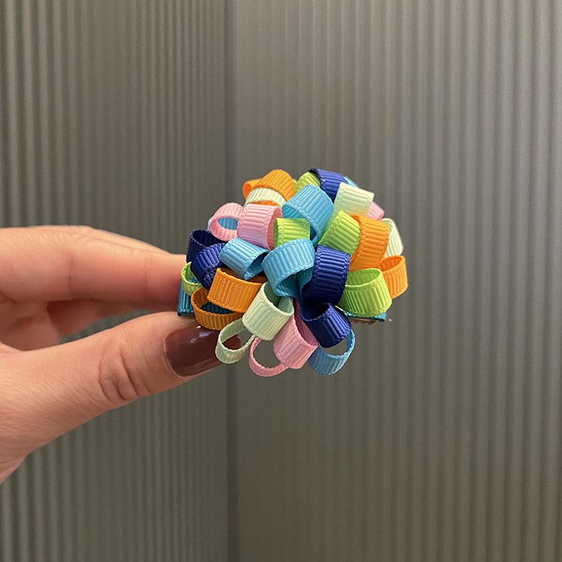 

Корейские красочные заколки для волос в виде подсолнухов - милые цветочные шпильки ручной работы для девочек