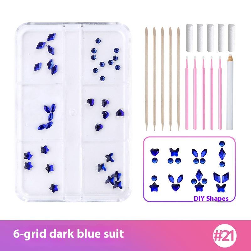 1 Set Dental Tooth Gems Crystal Diamond Heart Round Shaped Ornament Diy Tools Various Shapes Color Teeth Jewelry Denture