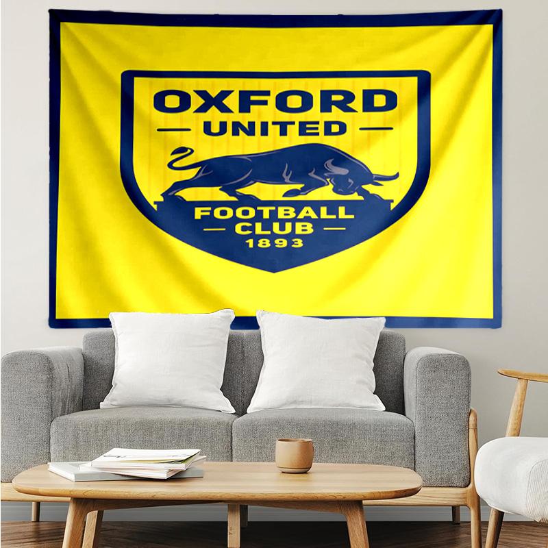 Oxford United Crest Tapestry Hanging for Bedroom,Livingroom, Playroom,Decor Art Room Wall Tapestry Holiday and Birthday Gifts