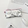Quilted Bow Flap Women's Multifunctional Pencil Case & Coin Purse
