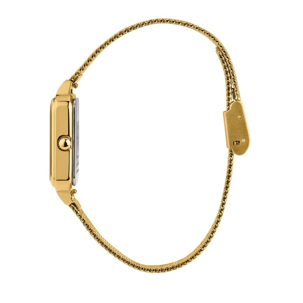 Oui & Me Harmonie Gold Tone Stainless Steel Mesh Blue Dial Quartz ME010381 Women's Watch
