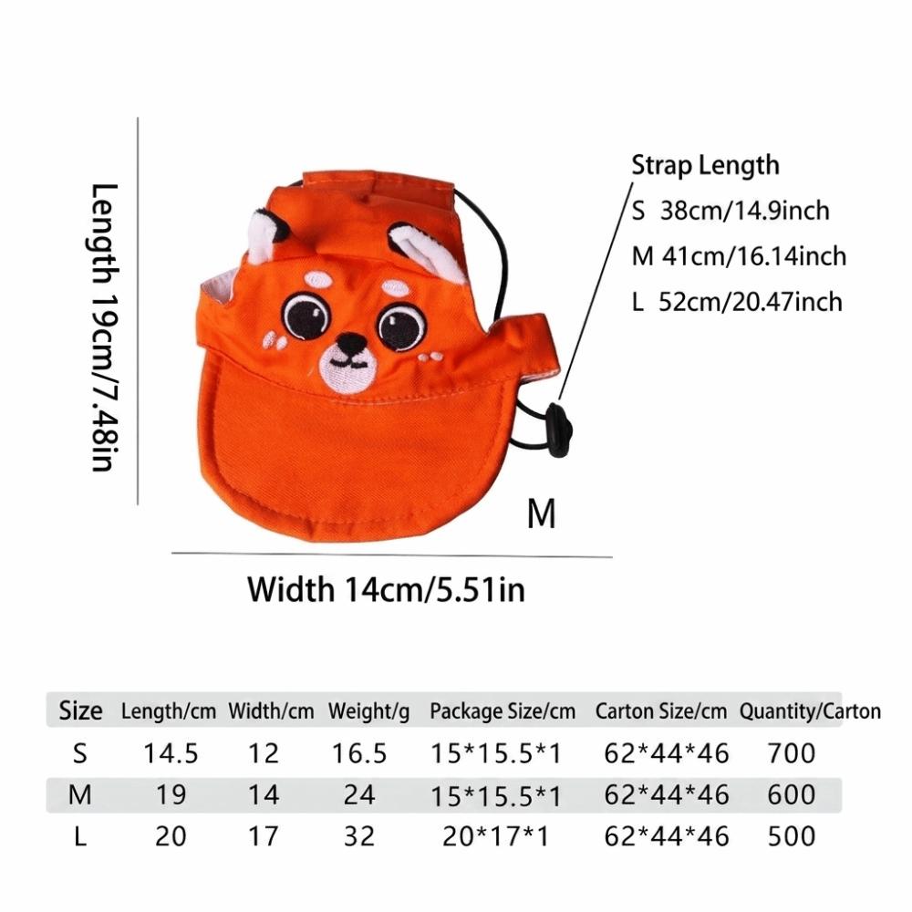 

Adjustable Cat Hat Breathable Pet Sun Hat Soft Comfortable Ear Cutout Hat Pet Outside L-Fox