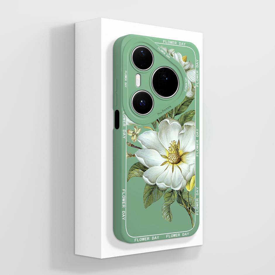 For Huawei Pura 80 Pro Plus Ultra Phone Case Fashion Butterfly Pretty Flowers Liquid Silicone Soft Protective Bumper Cover Funda
