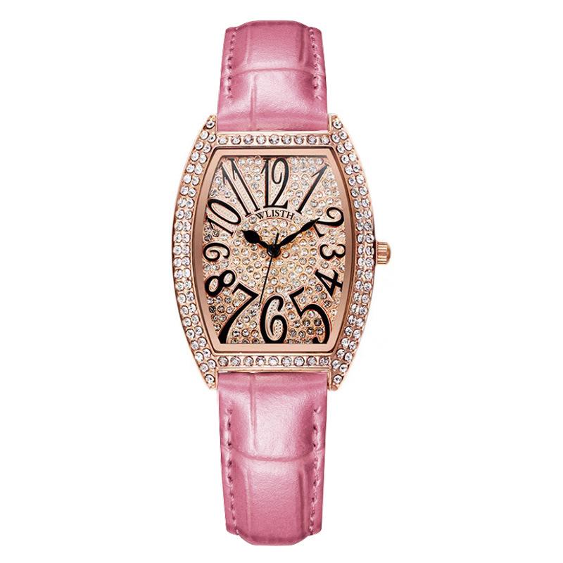 Women s Waterproof Luminous Quartz Watch with Leather Strap - Fashionable Business Casual Wristwatch
