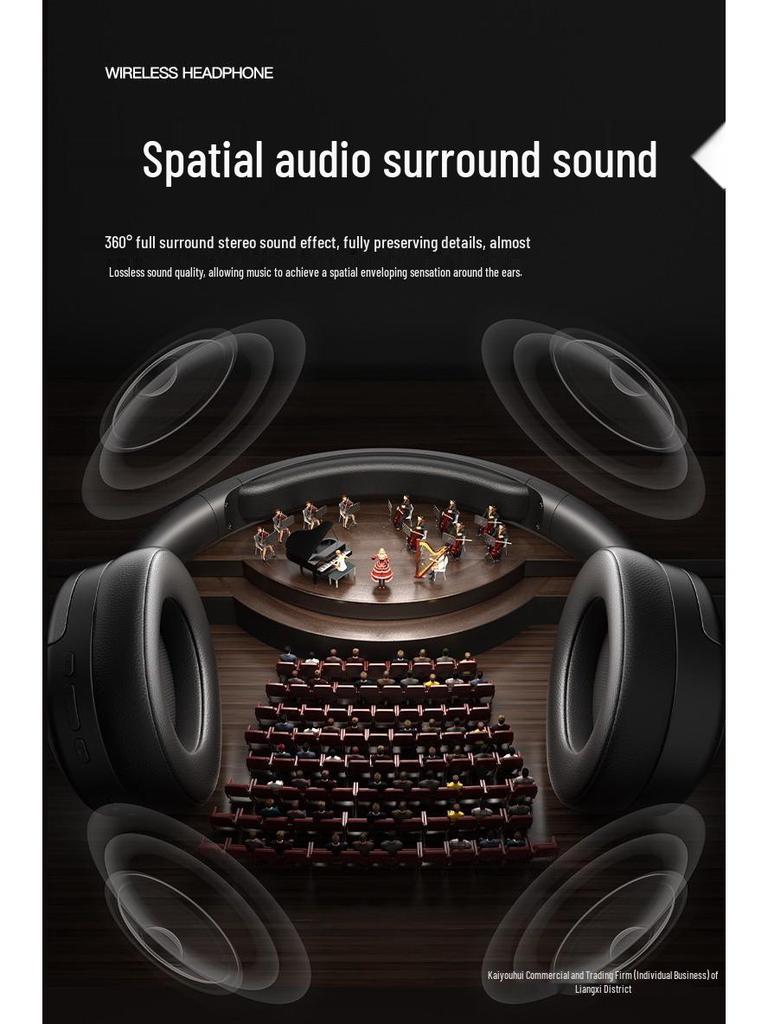 High-Quality Wireless Bluetooth Over-Ear Noise-Canceling Headphones with Long Battery Life
