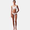Calvin Klein Bralette Buchstaben-Logo Jacquard Bequemer BH Damenunterwäsche Weiß 0000F3785E-100
