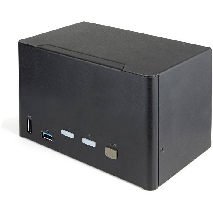Switch KVM 2 Ports - STARTECH - 4K Ultra HD - 60Hz - Noir - USB