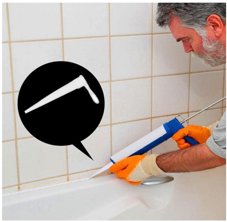 13 Pieces Caulking Tool Silicone Sealant Finishing Tools Grout Scraper  Remover and Nozzle