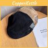 Retro Simple Solid Color Suede Neutral Casual Beret For Autumn And Winter