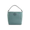 Mcgraw Double T Logo Pebbled Leather Bucket Bag Women Handbags Aurora-Blue 88219-317