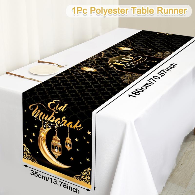 Ramadan Decor Tablecloth EID Mubarak Decor For Home 2025 Ramadan Kareem Islamic Muslim Party Eid Al Adha Gifts Happy Eid Al Fitr