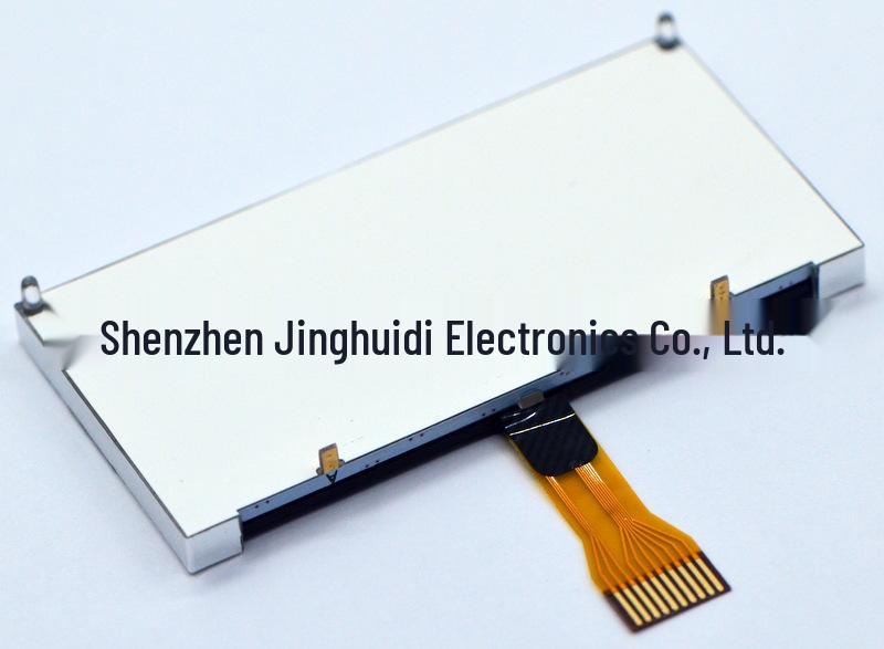 2.8" LCD Module, SPI Interface, Black Background, White Text, 128x48 Dot Matrix.