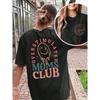 Plus Size Overstimulated Moms Club Tshirt Double Sided Smily Graphic Printed Tee Y2k Summer T Shirts T Rendy Tops For Unisex Black Summer Tops