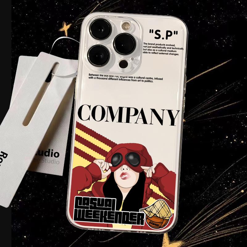 C-ComPanys-luxury-C-Cp Senior cool pattern Handyhülle Transparente Handyhülle Für iPhone 16 15 14 13 12 11 Pro Max XR Plus