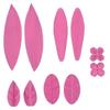 2Pcs Leaf Petal Shape Silicone Mold Cooking Wedding Decoration Baking Craft Molds DIY Cake Mould