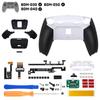 eXtremeRate RISE Plus MAX Back Paddle Kit for PS5 Controller 040 050 with Bottom Shell Clicky Trigger Stops Rubber Remappable Back Button Kit for PS5