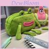 Plüschfrosch-Federmäppchen mit weicher Stoffaufbewahrung für Schüler und Schulbedarf