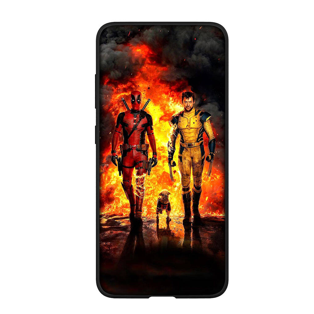 for Samsung Galaxy S25 S24 iPhone 17 16 15 Xiaomi Redmi Note 14 13 12 11 Plus Pro Max XR A57 Phone Case Cartoon Deadpool Marvel Wolverine OPPO Huawei