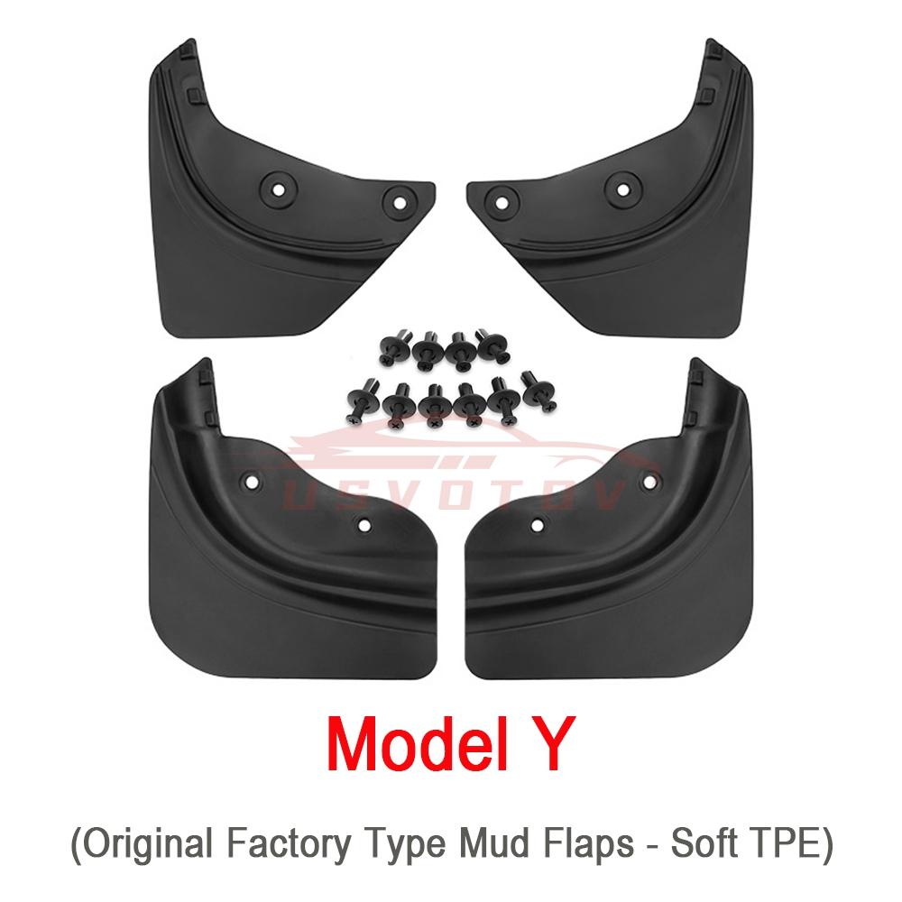 Upgraded Mud Flaps for Tesla Model Y Juniper Model 3 YL 2025 2026 Accessories Mudguards Fender Anti-Sand Guard Protector Cover