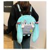 Hatsune Plush Miku Backpack Schoolbag Cartoon Single Shoulder Bag Crossbody
