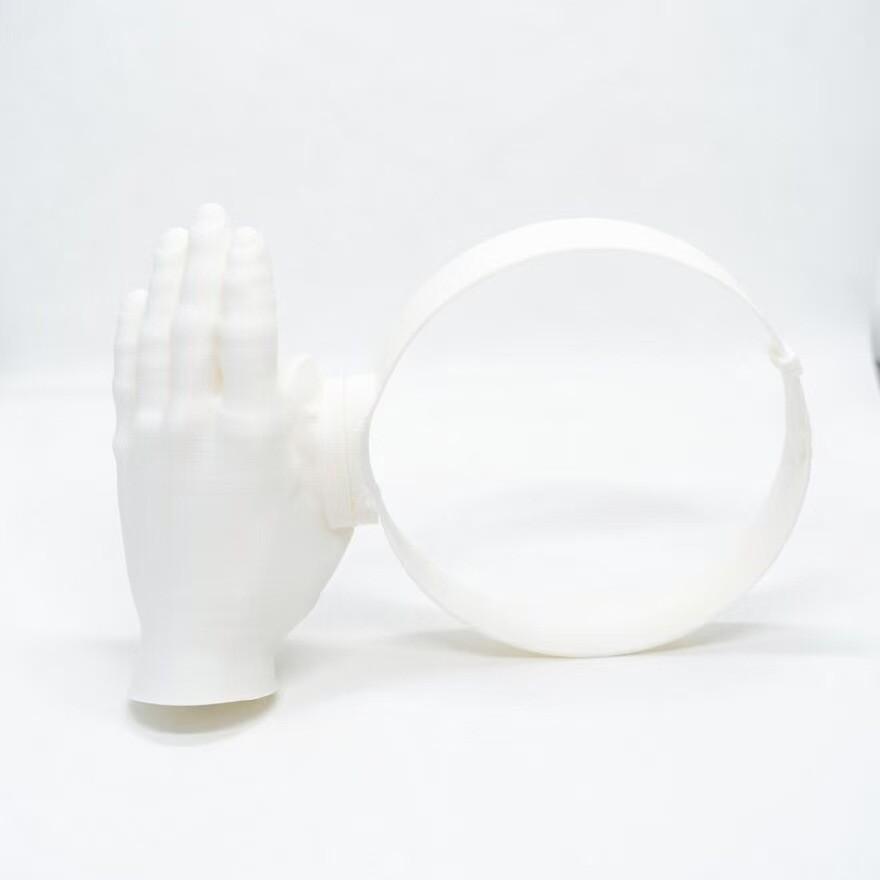1pc Hand Shaped Sun Visor Headband Funny Yellow Anti-UV Summer Outdoor Sun Protection Hat For Beach Travel