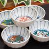 Waza No Kura Stylish Kutani Ware Small Bowl Set of 5 Period Painting Pottery Luxury Brand Japanese Tableware Serving Plate Made In Japan