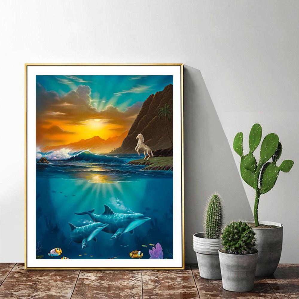 Diamant Painting Scenery Diamond Art Full Drill Cross Stitch Diamond Painting Full Drill Round