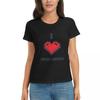 Women TShirt I Heart Video Games Summer Short Sleeve Tees Crew Neck Cotton T Shirts Clothes Tops Streetwear