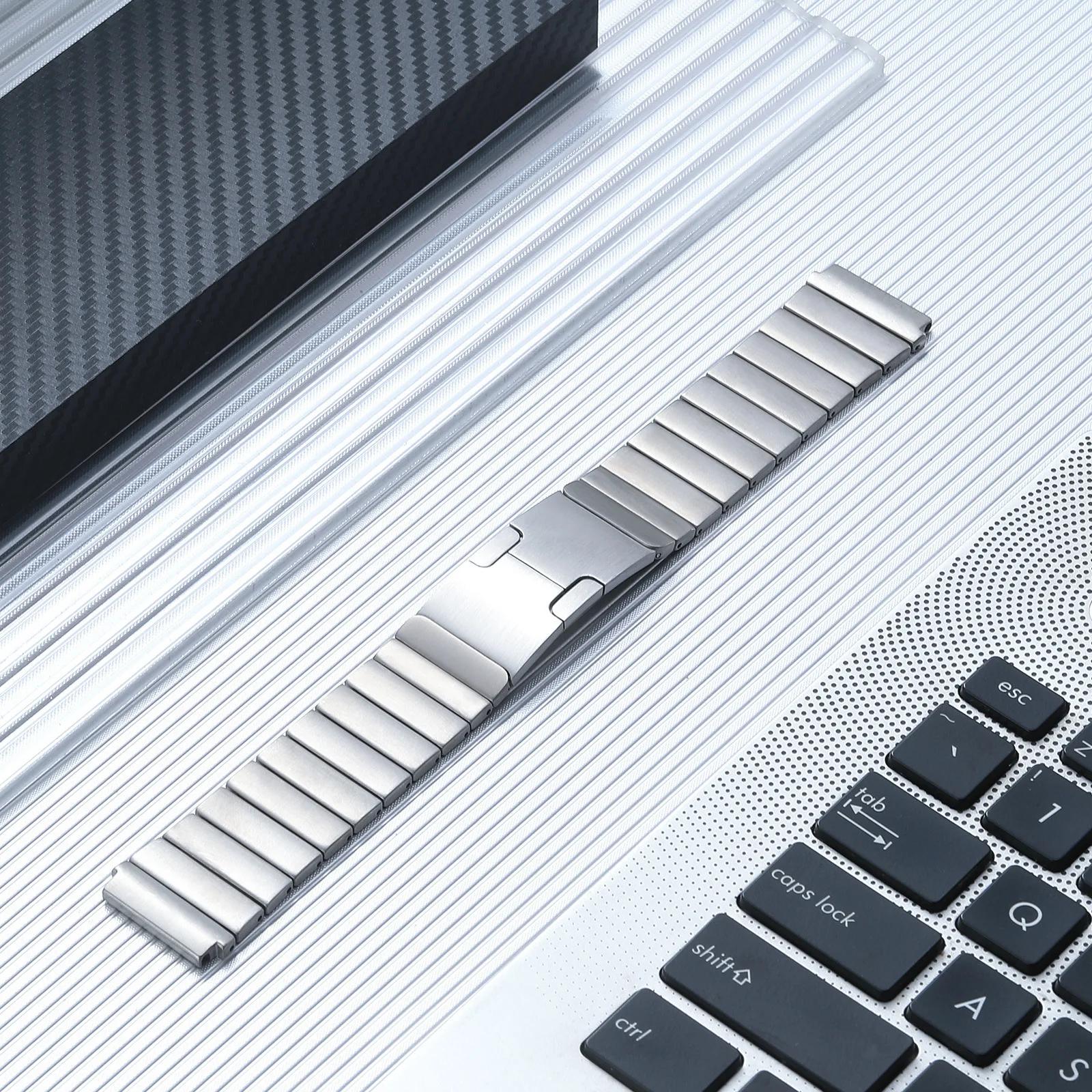 

22мм ремешок из нержавеющей стали для Amazfit Bip 6 5 5 Unity/GTR 2 3 4 металлический ремешок для Amazfit Stratos/Balance/Cheetah круглый ремешок для часов 22mm Universal серебряный