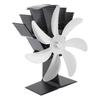 7-Blatt-Wärmebetriebener Ofenventilator, thermoelektrische Kaminventilatoren aus Aluminiumlegierung für Holzbrenner