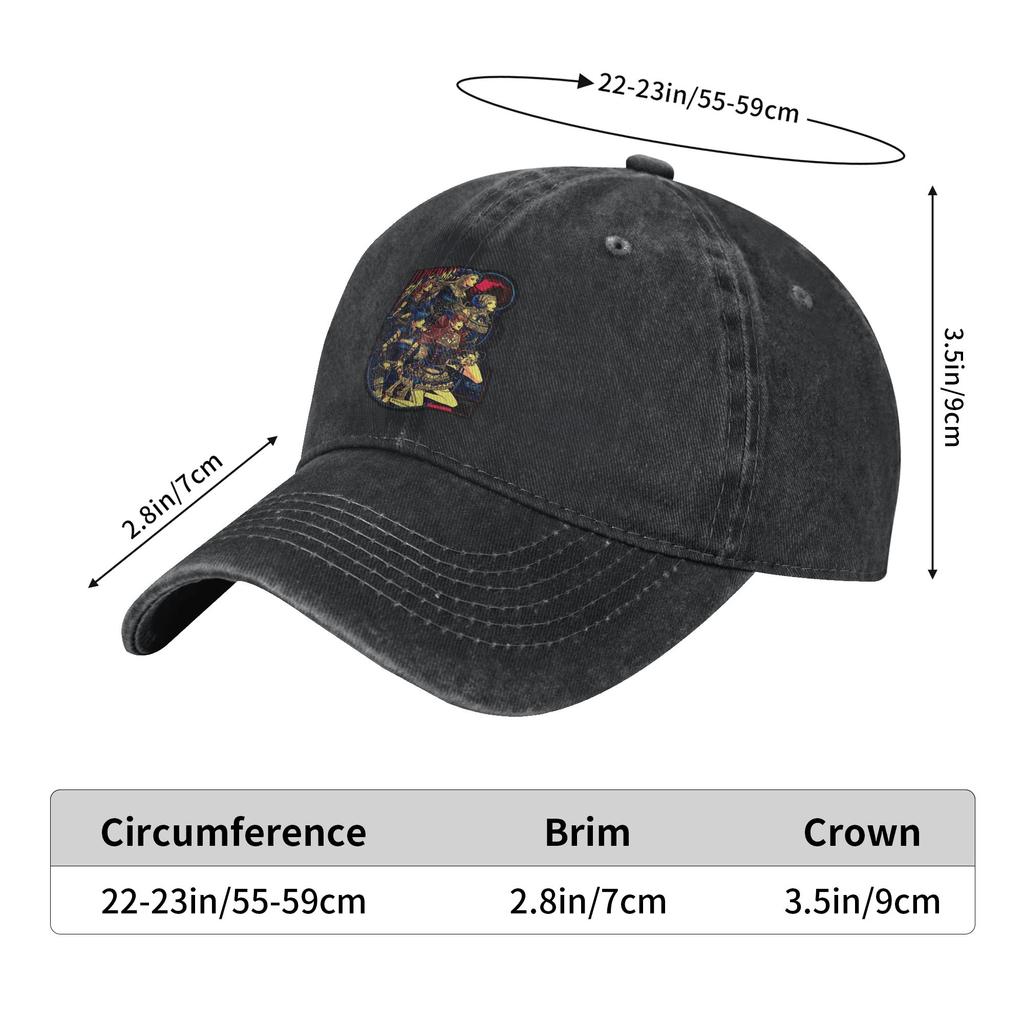 Band Maid Rock Music Baseball Cap Vintage Distressed Denim Washed Sun Cap Unisex Outdoor Summer Adjustable Fit Hats Cap