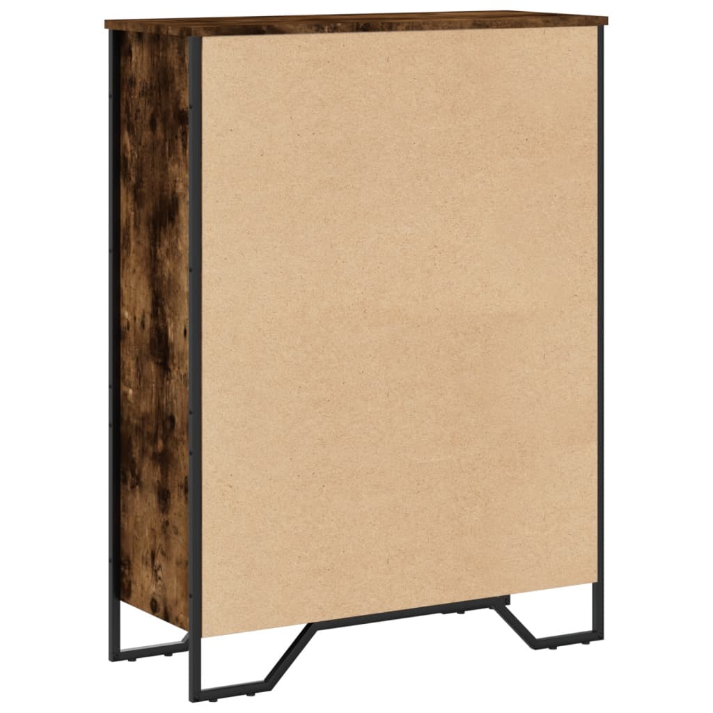 Bookshelf Smoked Oak 80 x 31 x 106 cm Wood Based Material
