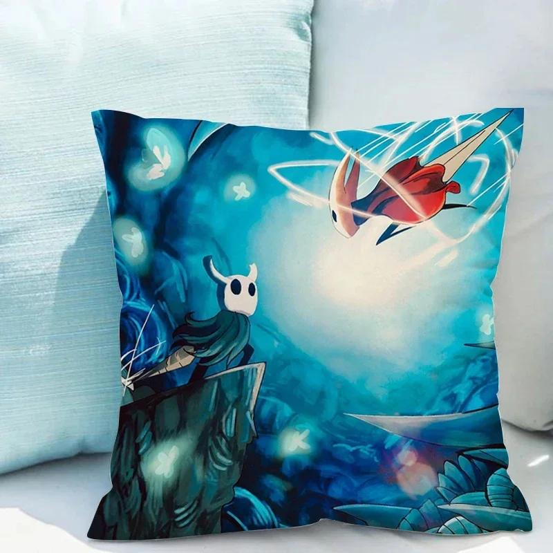 Decorative Pillowcase X Hollow Knight Cushions Home Decor Double-sided Printing Pillow Cases Cushion Cover X Short Plush