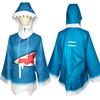 Gawr Gura Cosplay Costume Featuring Shark-themed Design For Halloween Parties