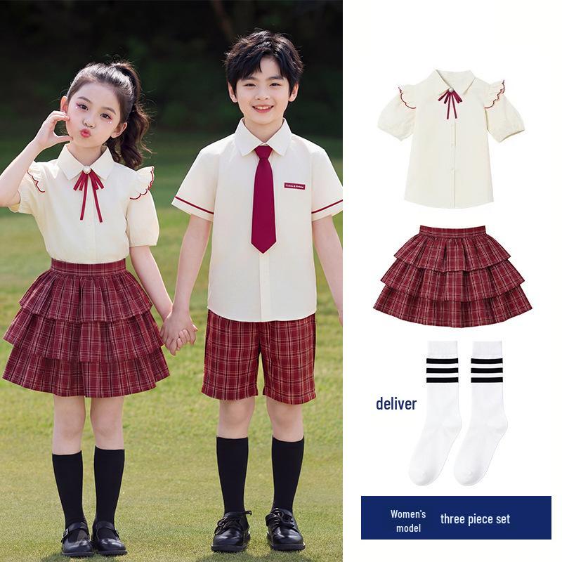 Summer Performance and Graduation Uniforms for Kids: Poetry Recitation & Choir Attire 120 cm