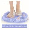 1PC Bathroom Shower Foot Massage Mat with Non-slip Suction Cup Wall-mounted Back Scrub Massage Bathroom Essential Refreshing