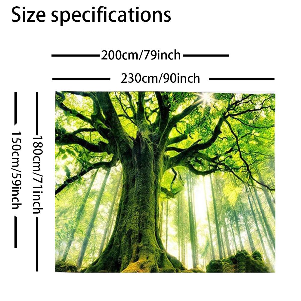 1 Pezzo Arazzo da Parete Albero della Foresta Naturale Medio e Grande Stampa 3D Arte da Parete Appeso a Parete Camera da Letto Soggiorno Decorazione Dormitorio