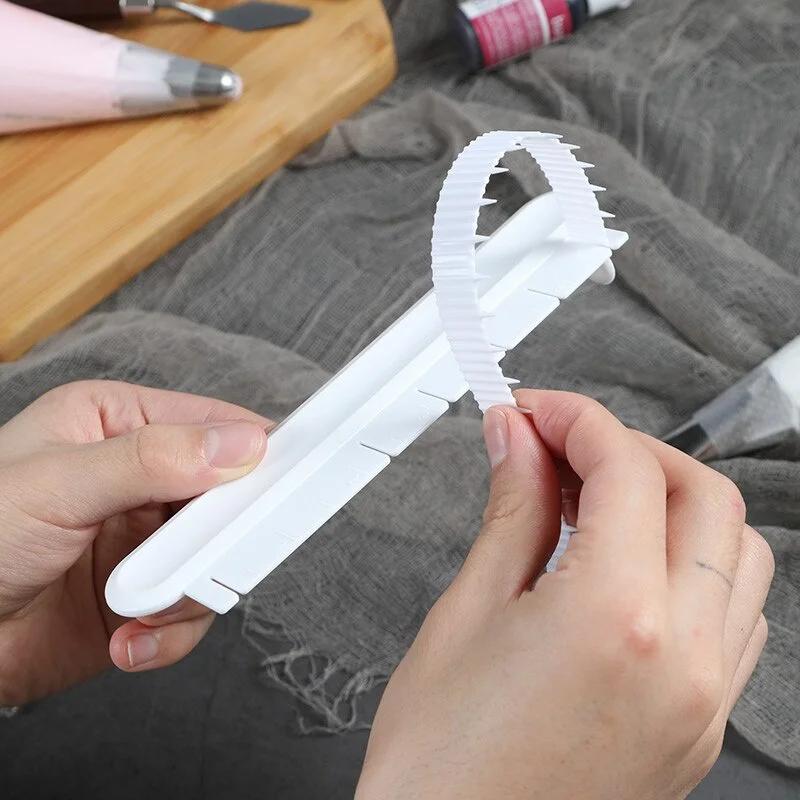Cake Curved Flower Arranging Aid Fondant Edge Marker Cream Decorating DIY Bakeware Tableware Kitchen Tool