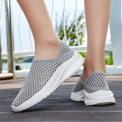 Women Shoes Loafers Light Walking Breathable Summer Comfortable Casual Shoes Women Sneakers Black Whitezapatillas De Mujer