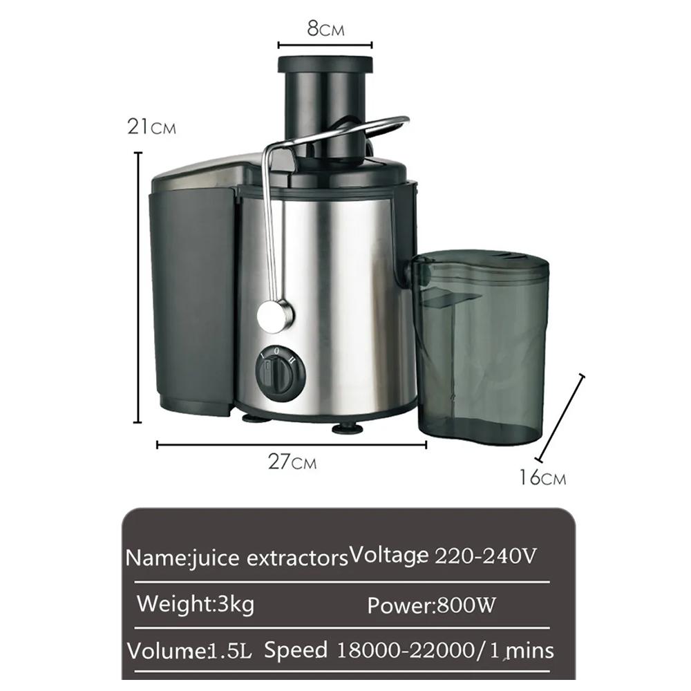 Household Juicer Centrifugal Automatic Fruit And Vegetable Juice Extractors Multi-Functional Food Maker Blender Kitchenware