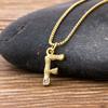 Nidin Hot Sale Women Cute Initial Letter Pendant 26 Letters Charm Necklaces Copper Zircon Family Name Jewelry Personal Gifts