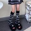 Subculture Hot Girl Y2K Star Leg Warmers - Handmade Slimming JK Knit Wide-Leg Sock Covers