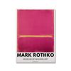 Mark Rothko Exhibition Poster Blue Pink Yellow Art Print Yayoi Kusama Vintage Museum Wall Picture Abstract Painting Home Decor