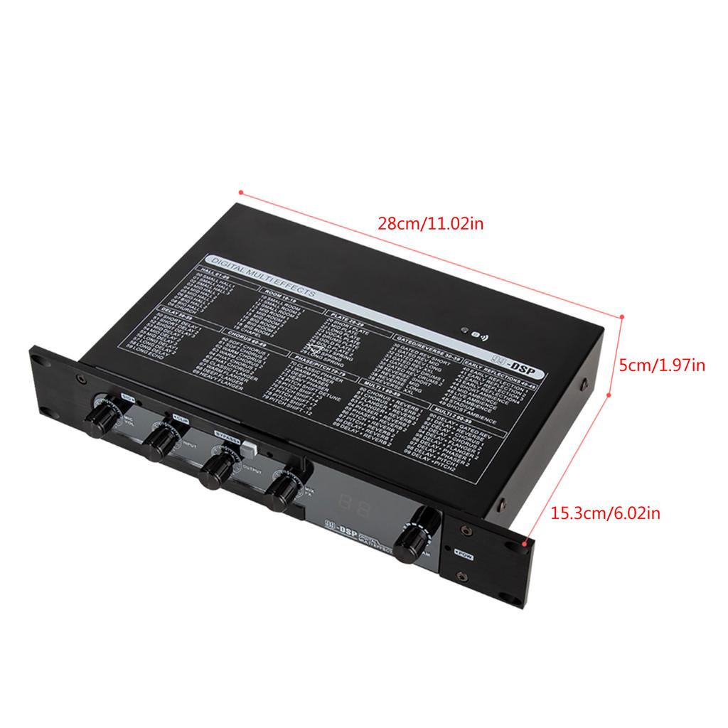 Professional Karaoke Mixer 99 DSP Digital Audio Effector Stereo Sound Effect Bluetooth-compatible 5.0 Transmission